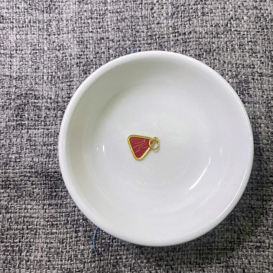 素竹足金金料古法1.27克