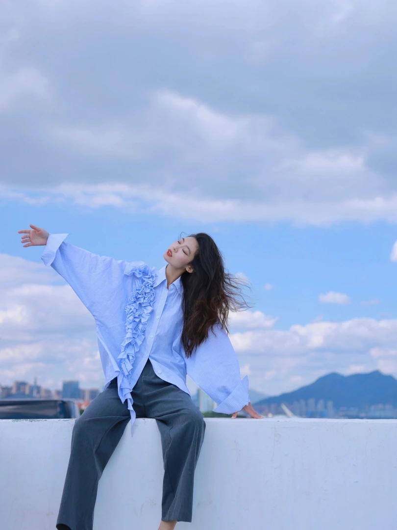 春夏阔腿裤女高腰高级感灰色西装裤垂感宽松拖地长裤休闲直筒裤子