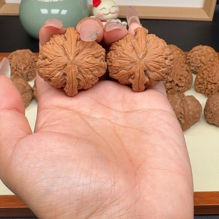 文玩核桃把件全品球白38