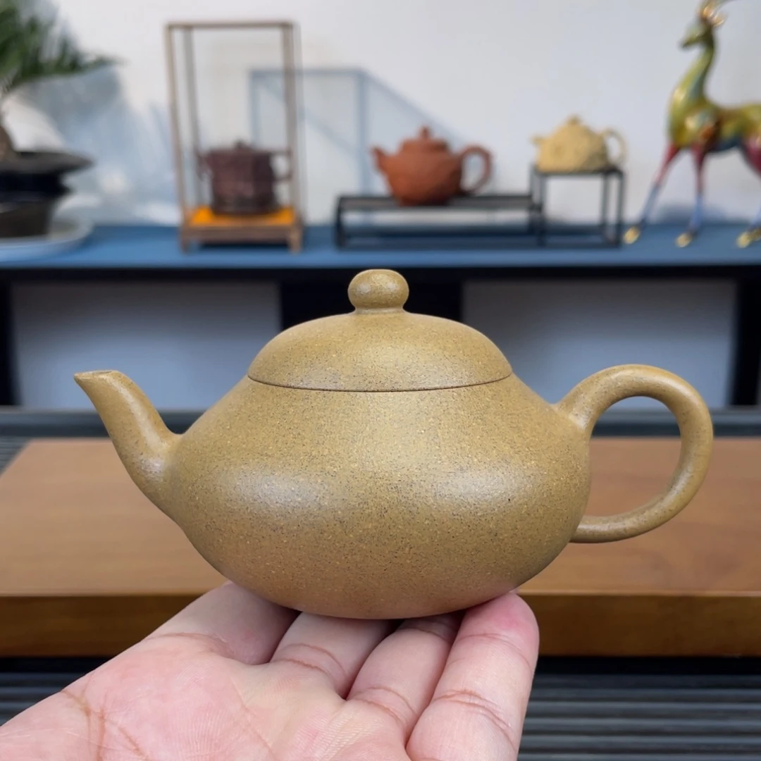 茶壶紫砂老青段梨型150cc