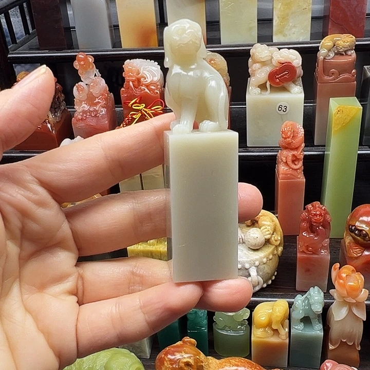 寿山石印石寿山石手工雕刻