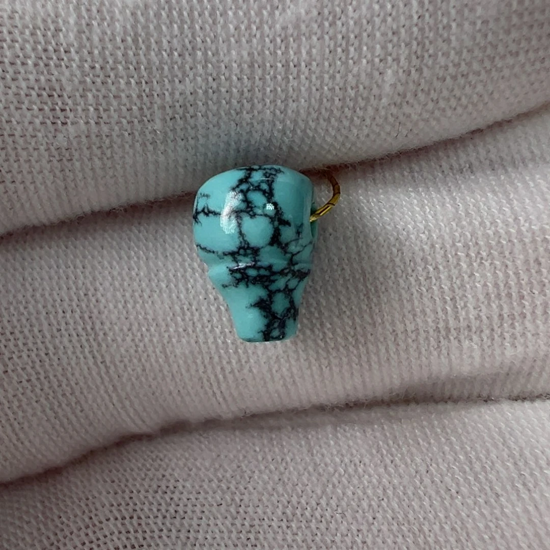 未镶嵌绿松石三通6.3mm
