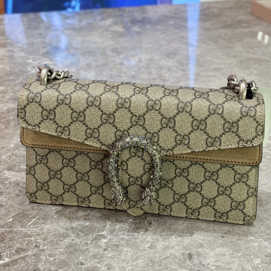 99新 GUCCI/古驰 古驰酒神小号钻扣15429534