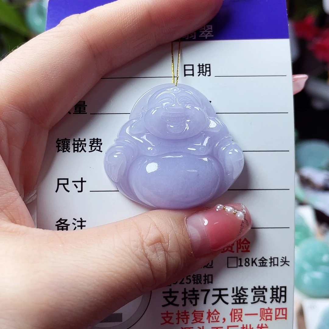 ****翡翠未镶嵌颈饰佛公