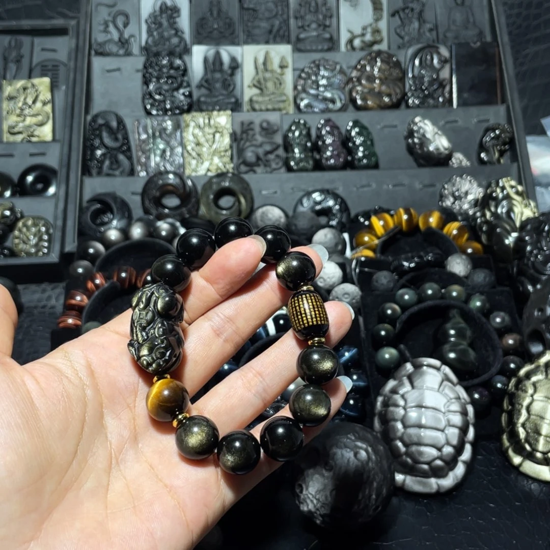 你***…黑曜岩未镶嵌珠宝奇石