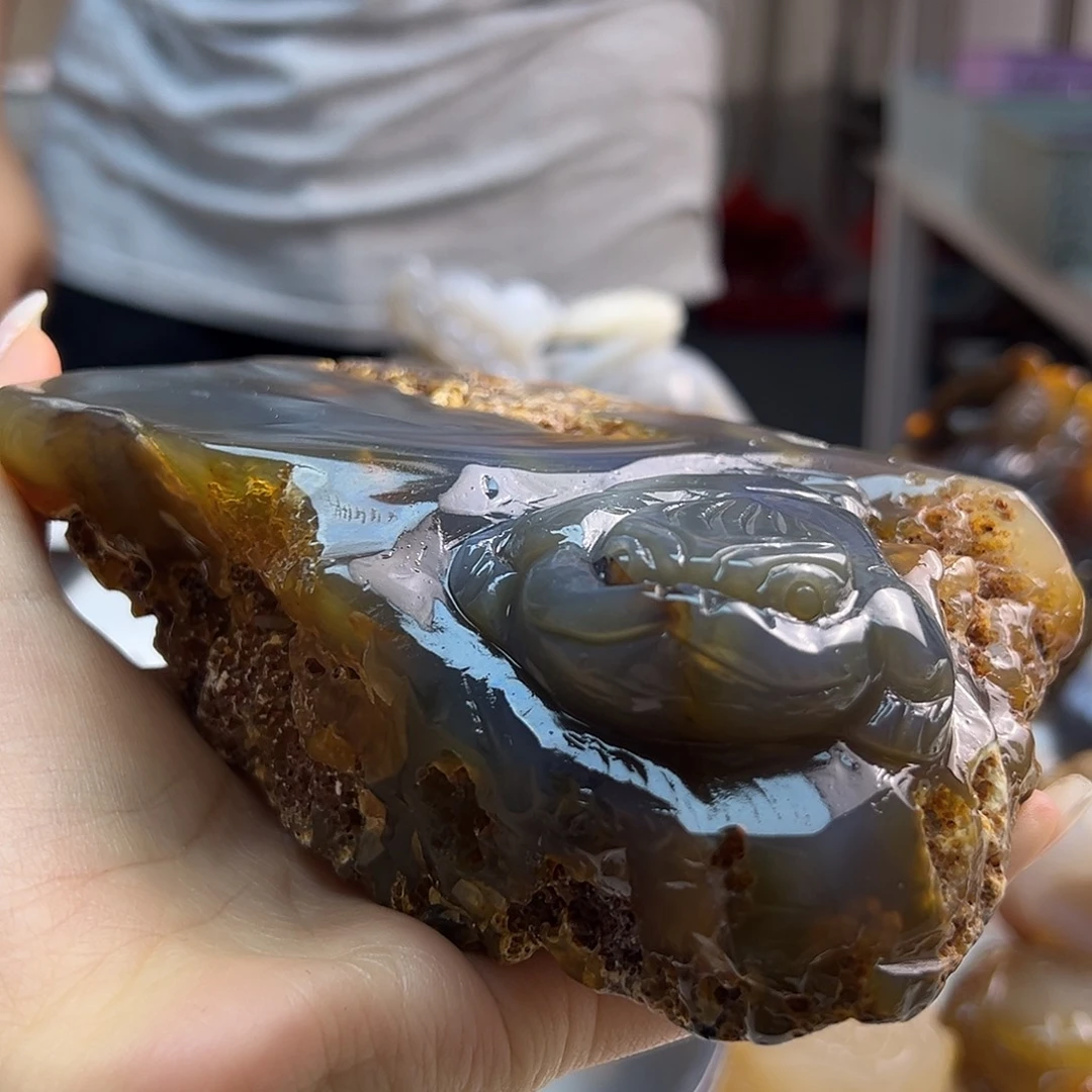 玛瑙/玉髓未镶嵌吊坠(不含链)