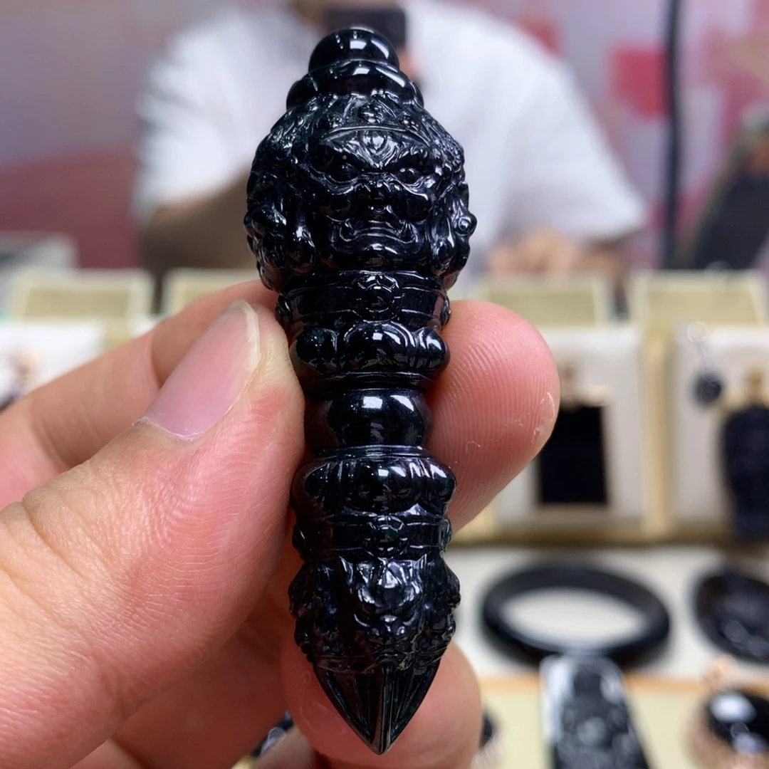 颈饰未镶嵌翡翠墨翠吊坠
