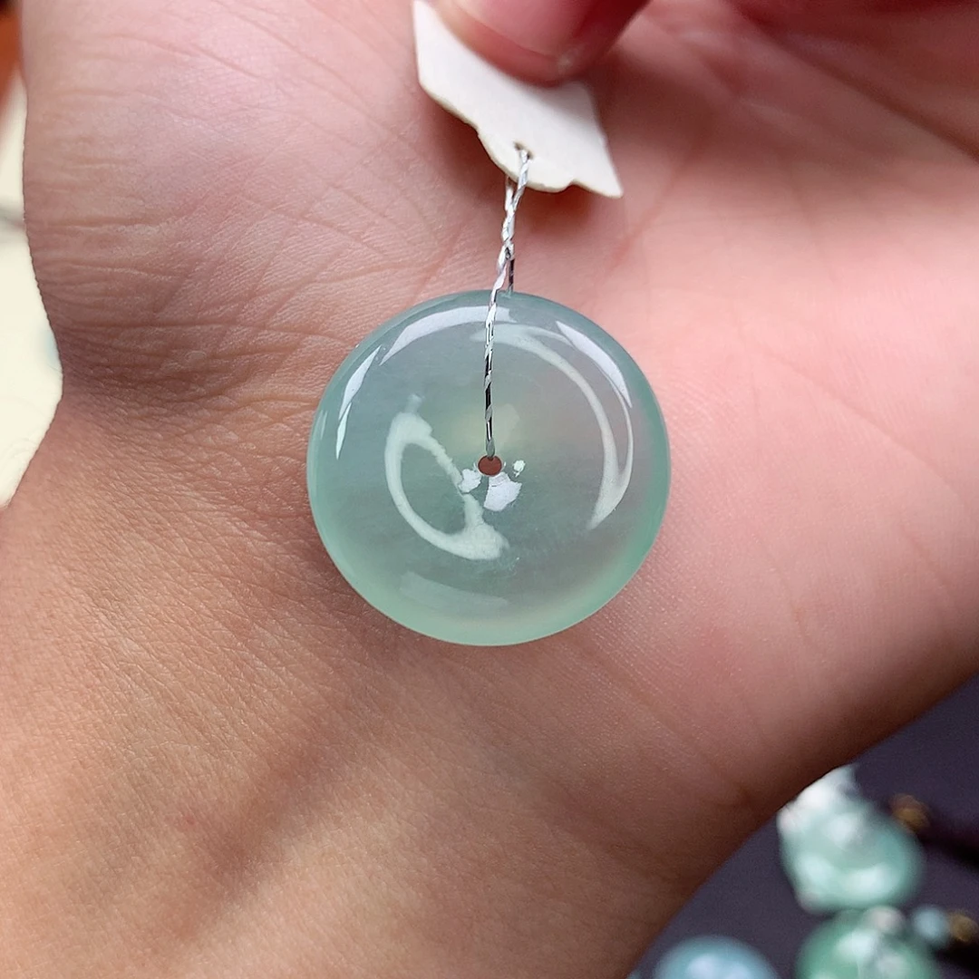 翡翠未镶嵌颈饰52 尺寸22.4-6