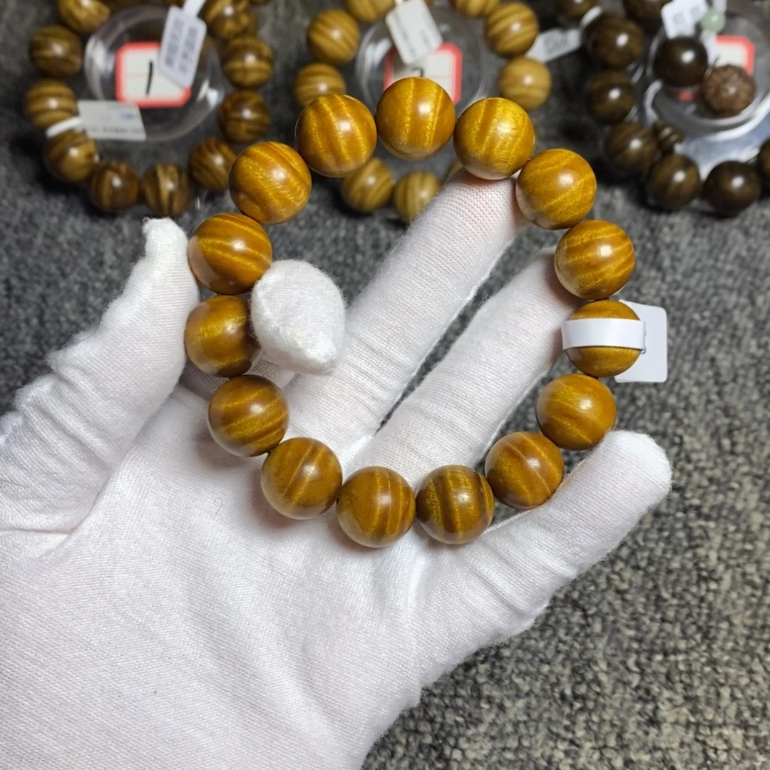 楠木（金丝楠）手串/手链黄金底1.5 水波。688