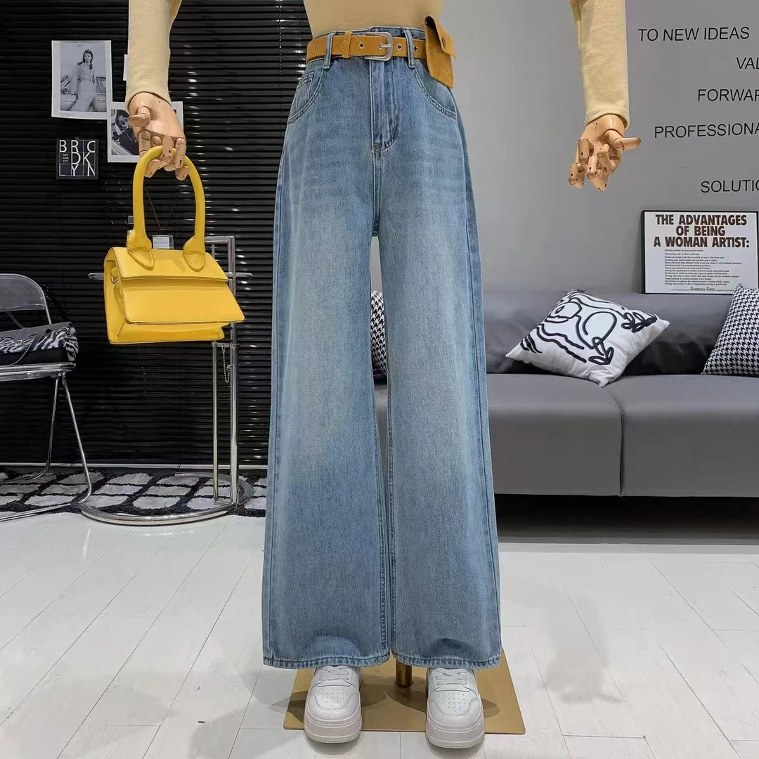 蜗牛家加绒加厚牛仔裤91092