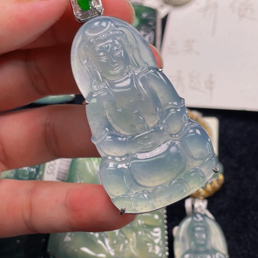 翡翠未镶嵌颈饰7，