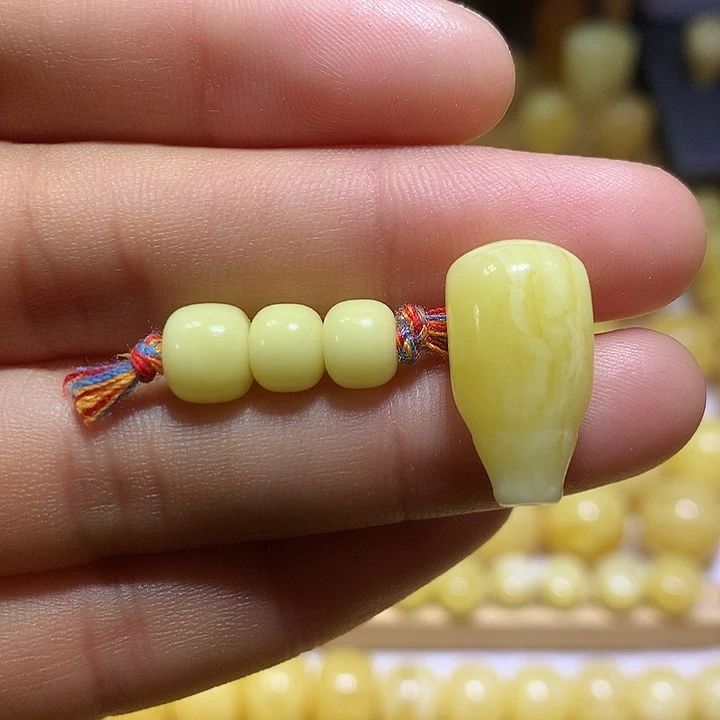 蜜蜡未镶嵌裸石天然原矿浓白花蜜蜡老型套装7-10+