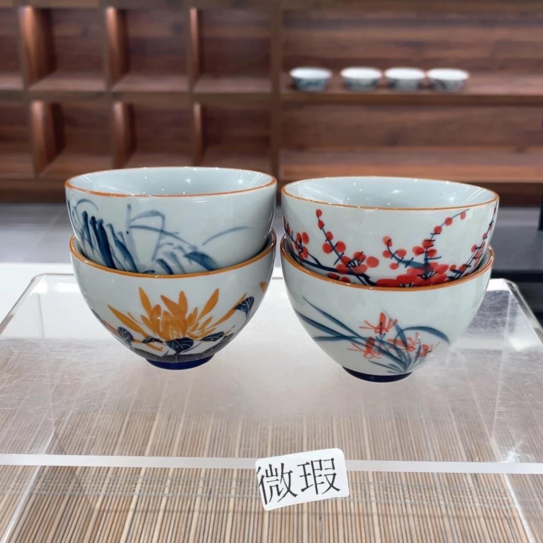 微瑕釉下彩纯手绘