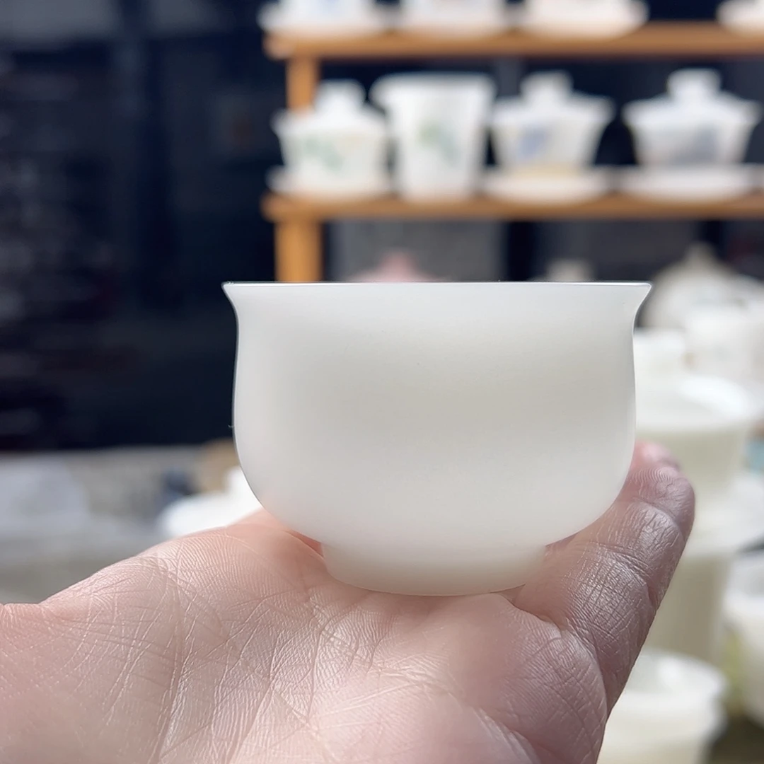 明****素烧璞玉小胖墩杯80ml