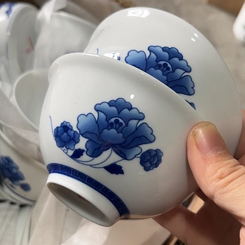 陶瓷4寸茶碗两个陶瓷