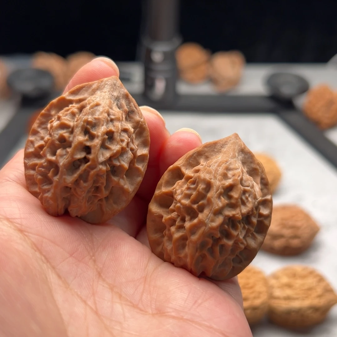 我***！吊坠文玩核桃野生鸡心【3401】34.33.42