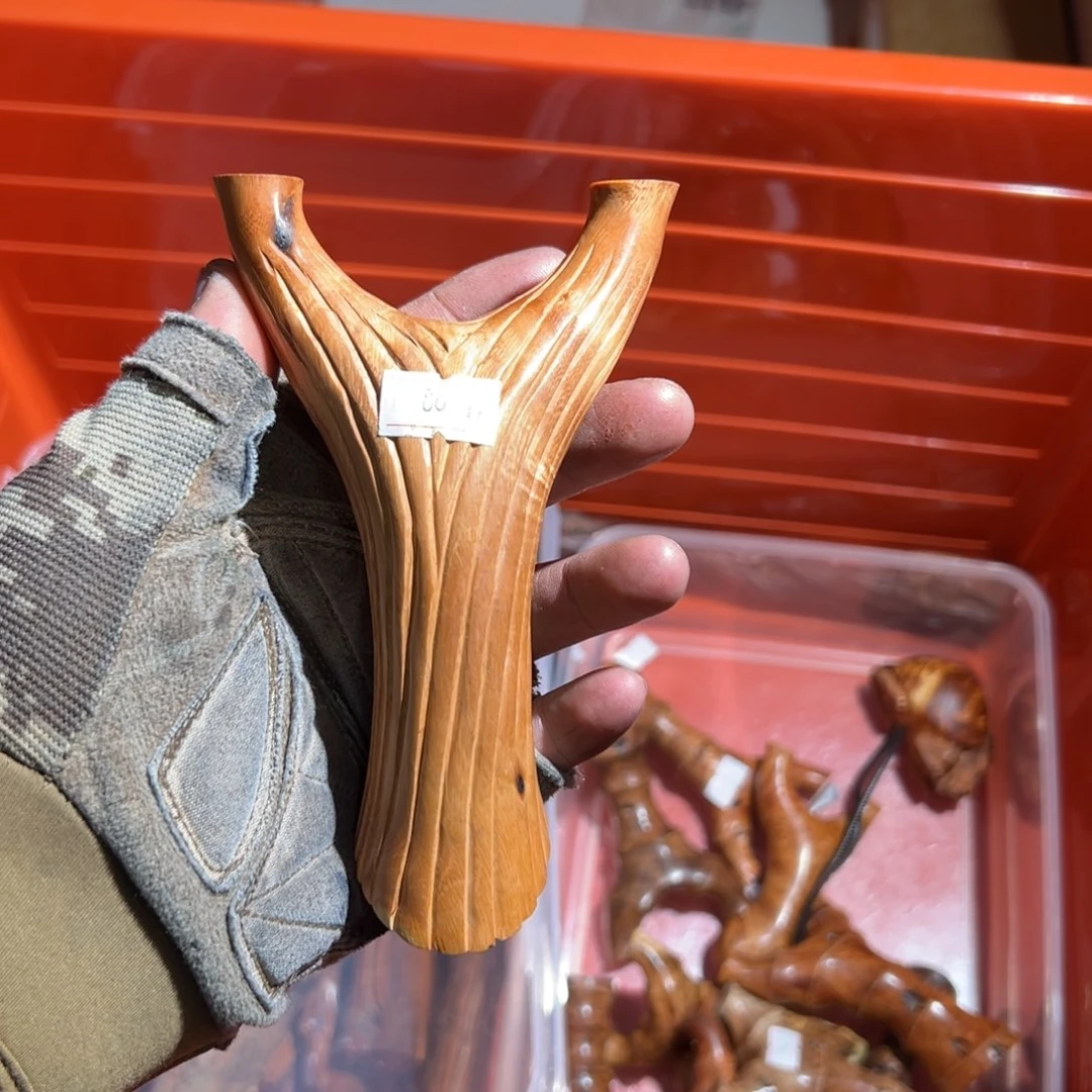 大***g火琉璃树杈木弓手工制作