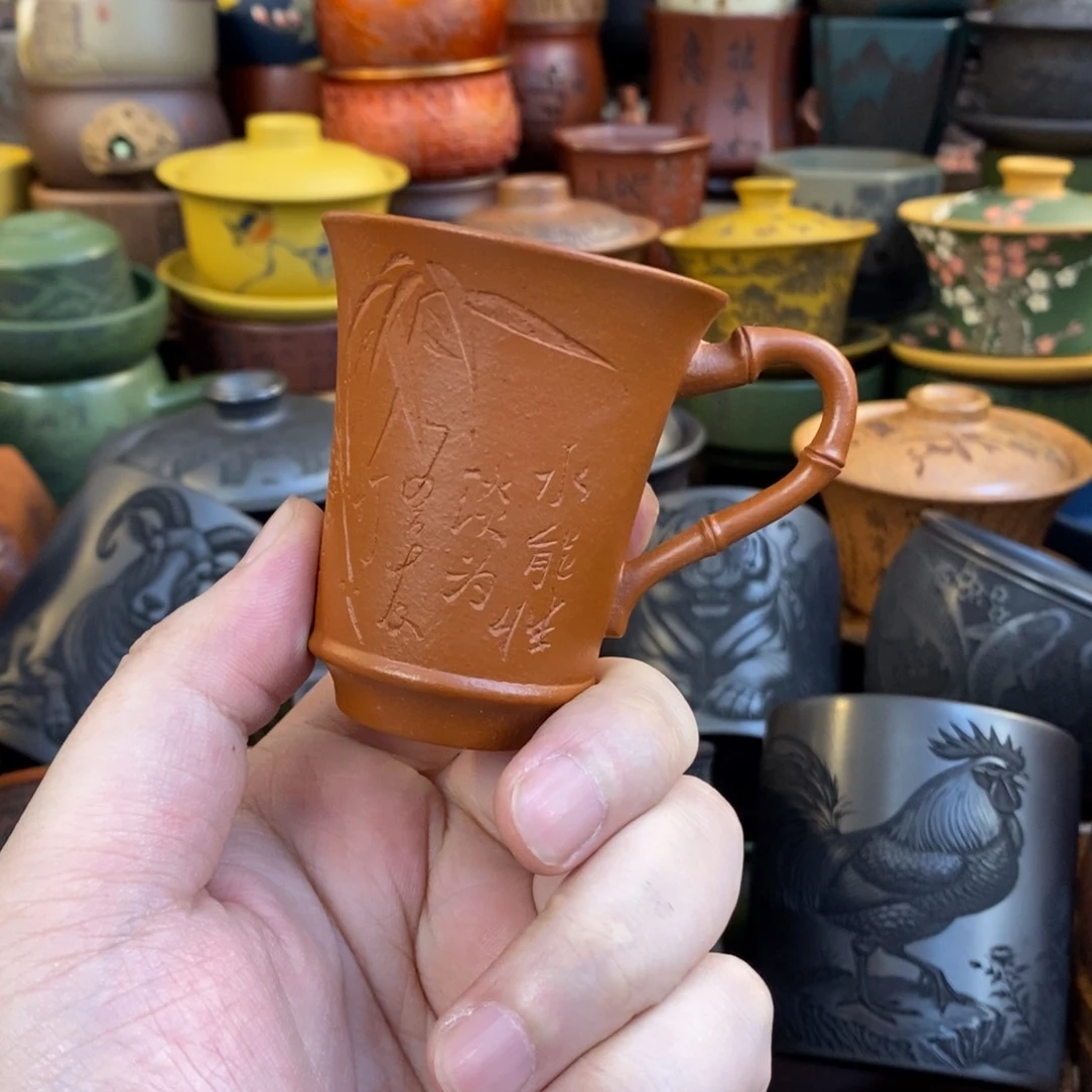 紫砂公道杯宜兴全手工紫砂杯