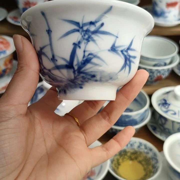 景德镇手绘压手杯
