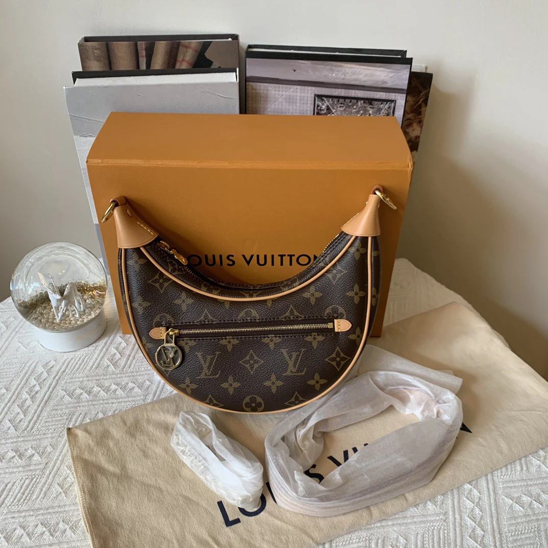 未使用 LouisVuitton/路易威登 老花豌豆包芯片款