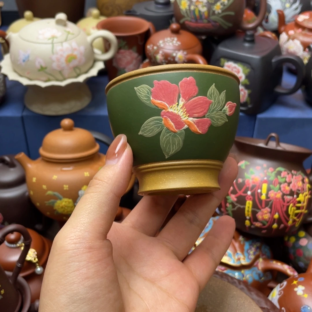 紫砂茶杯紫砂主人杯120cc