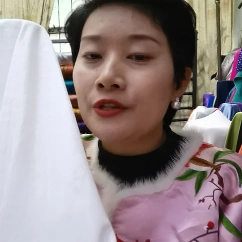 蚕丝3米亚麻布料白