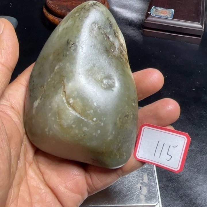 和田玉未镶嵌颈饰115