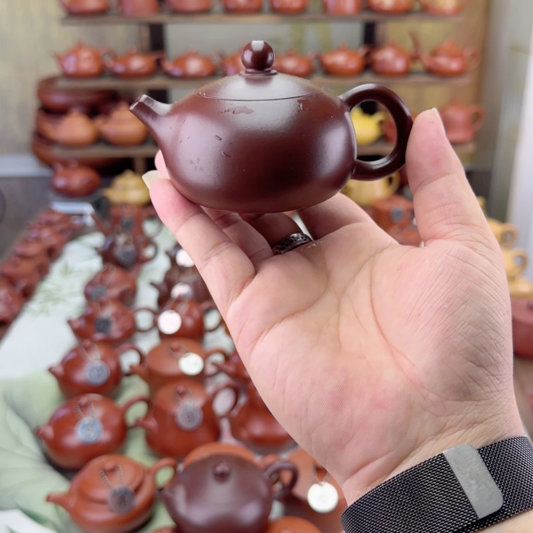 非***强紫砂茶壶朱泥紫泥内嵌凤雏壶