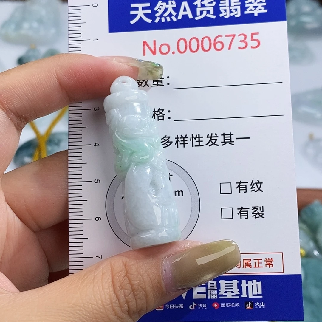 翡翠未镶嵌颈饰6735