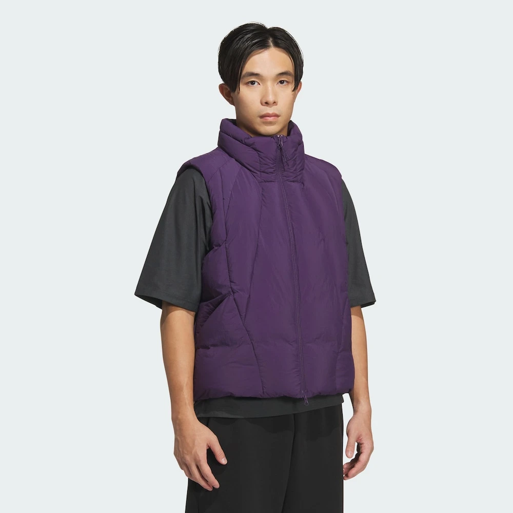 【滔搏联动】adidas/阿迪达斯保暖运动休闲羽绒背心马甲KH1481