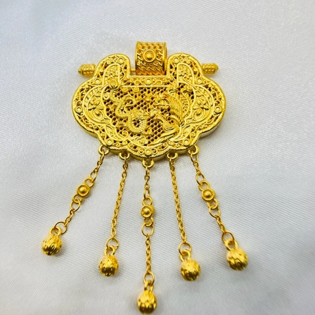 足金饰品/大版天子门生流苏锁包9.10/1B5C2474/K