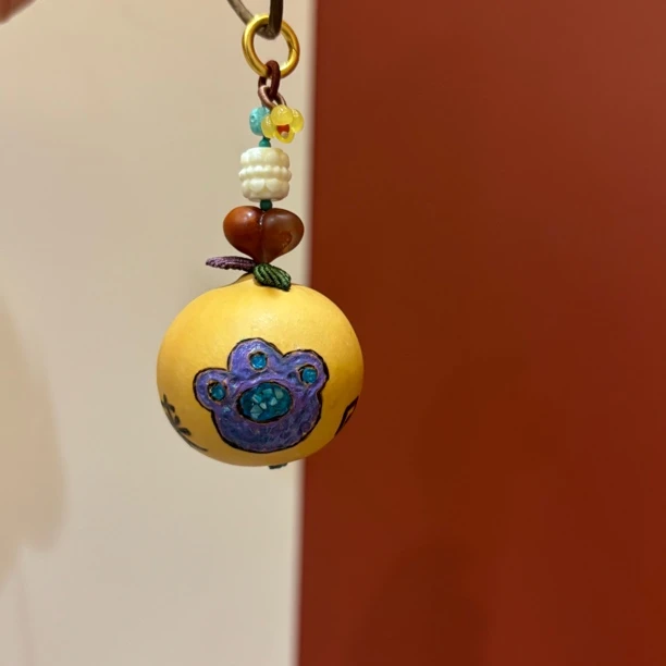 X-859 国风手工编织螺钿工艺葫芦手机挂件