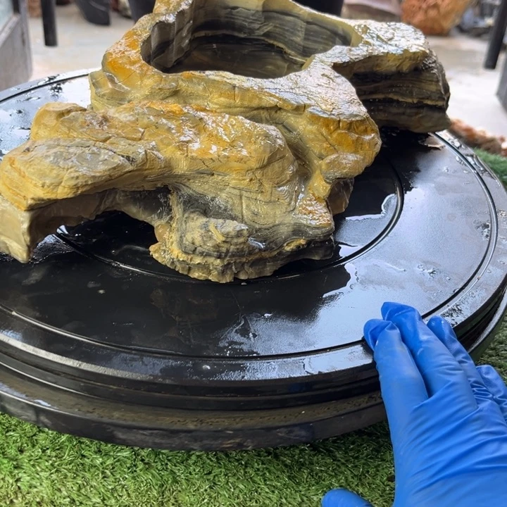 红陶用****7石头花盆