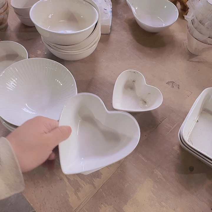 瓷爱心碗  4 个装