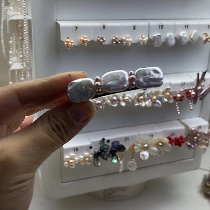 发夹淡水珍珠未镶嵌