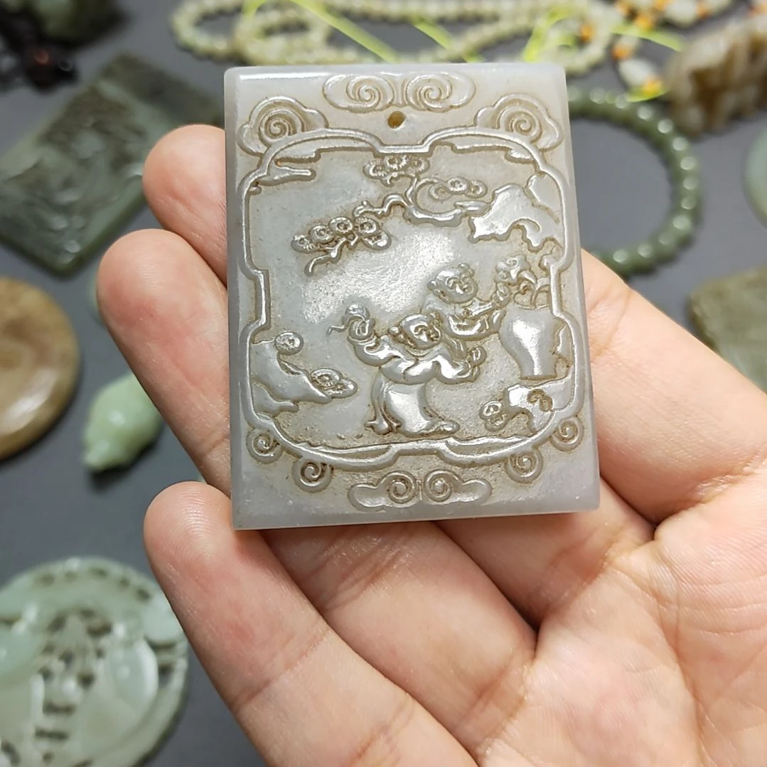 和田玉未镶嵌颈饰