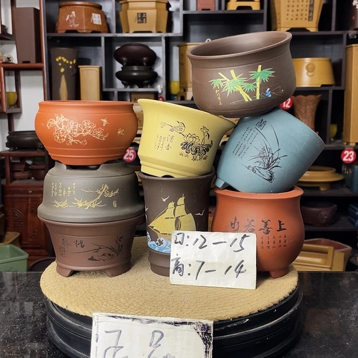 D-盆尚好紫砂花盆