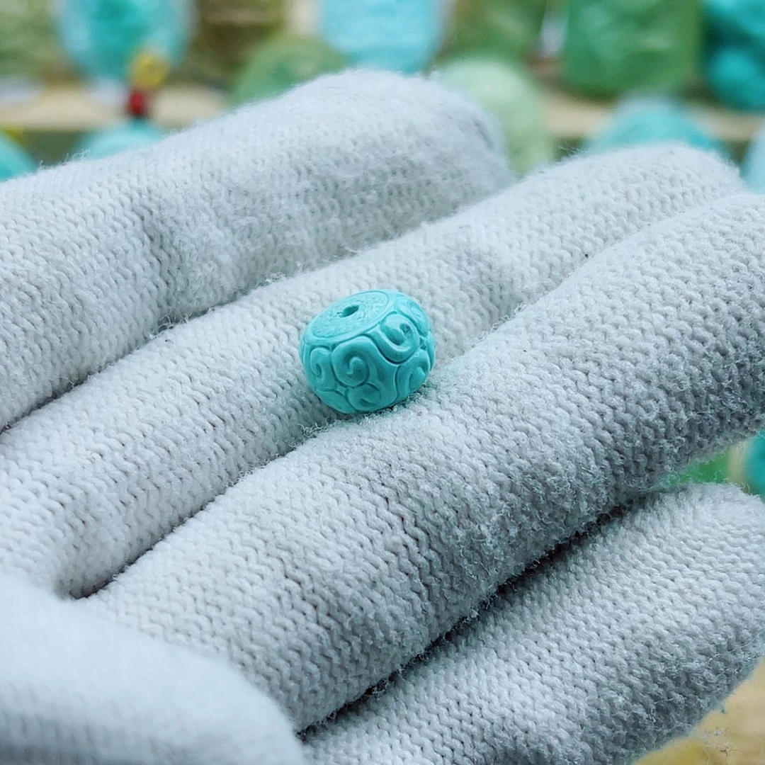 绿松石未镶嵌珠宝奇石10mm