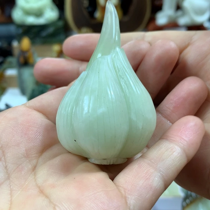 蛇纹石玉未镶嵌手把件