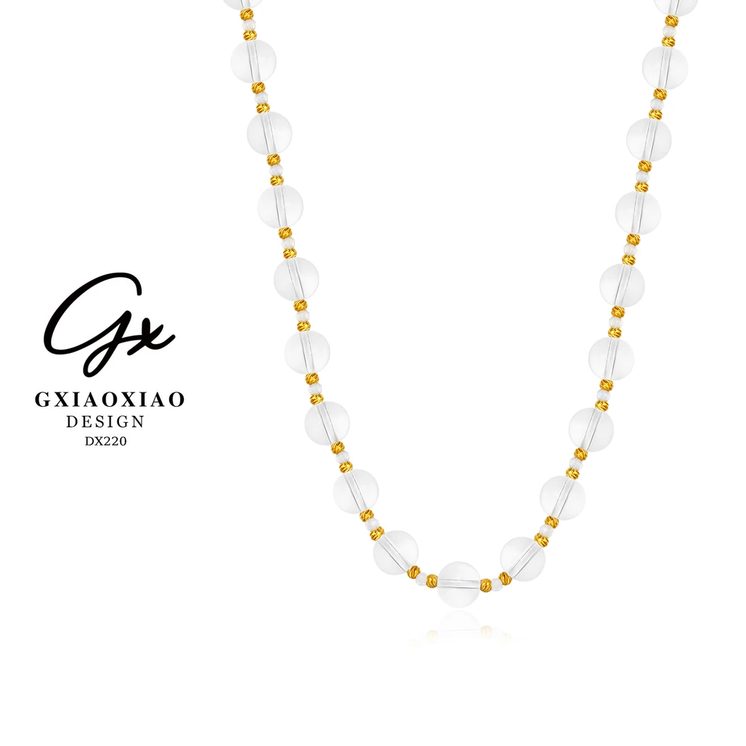 G XIAOXIAO 镀K金 轻奢精致优雅百搭项链 DX220