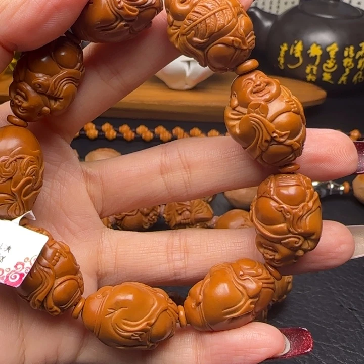 橄榄核手串/手链八宝弥勒