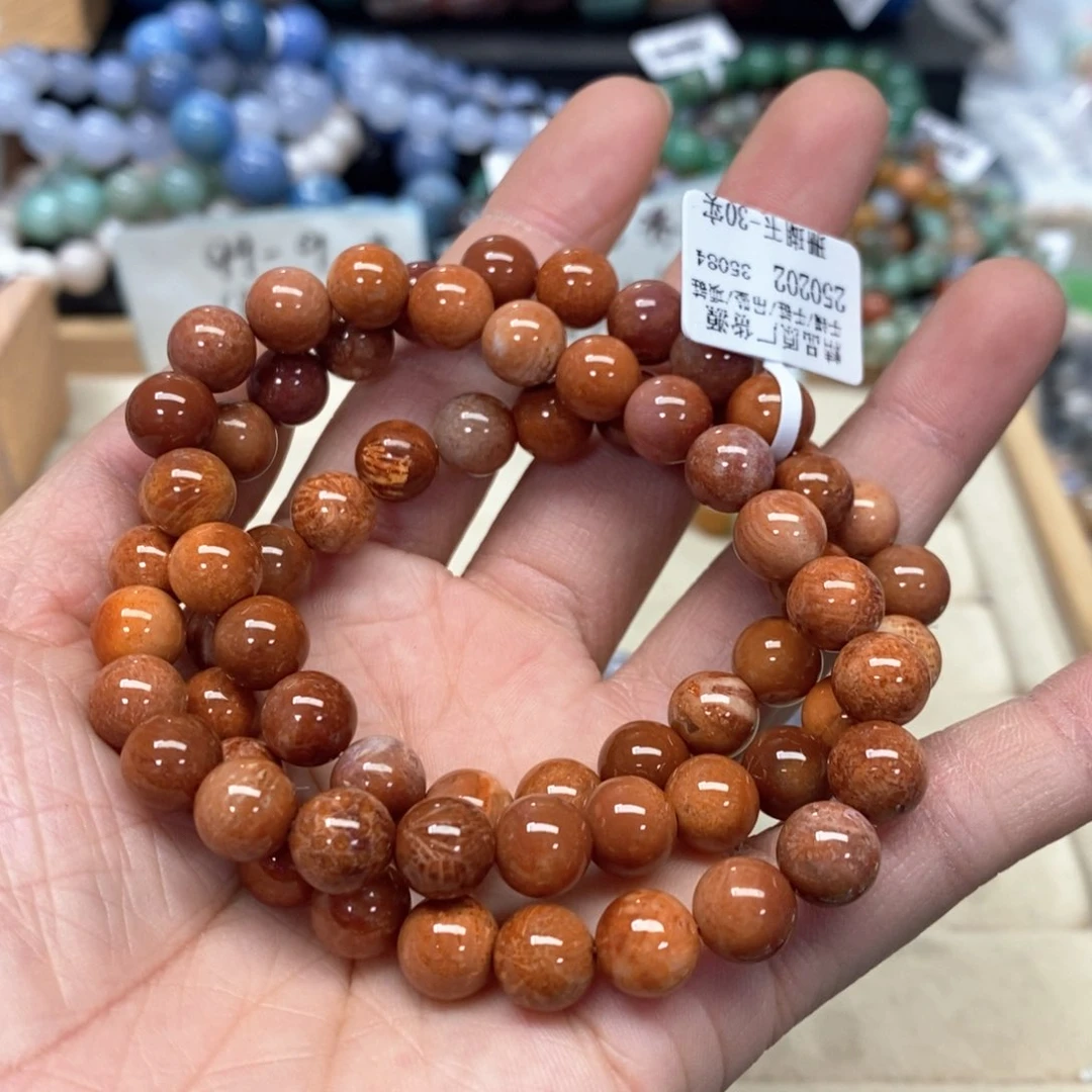 硅化珊瑚（珊瑚玉）手链未镶嵌200