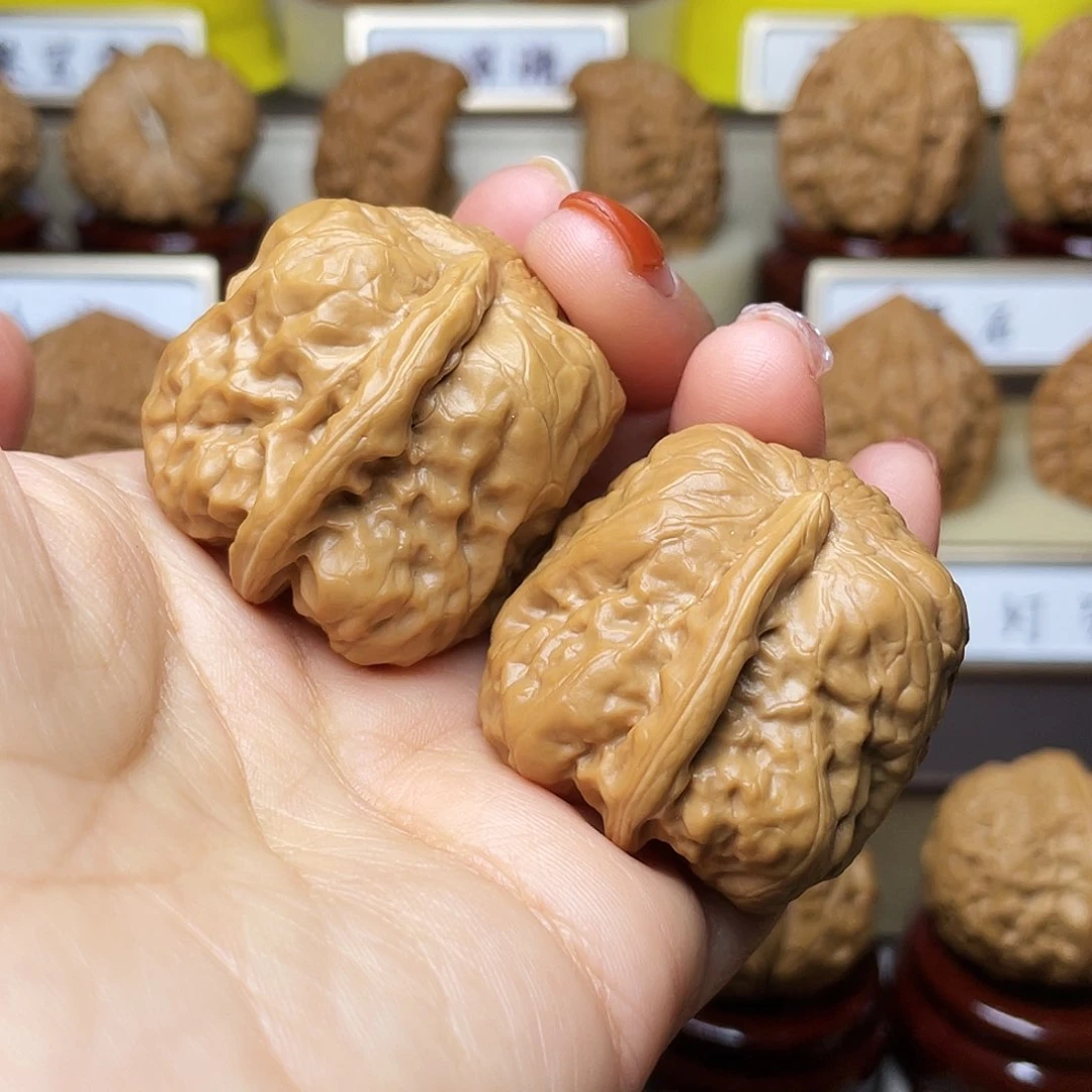 把件文玩核桃一帆风顺36左右