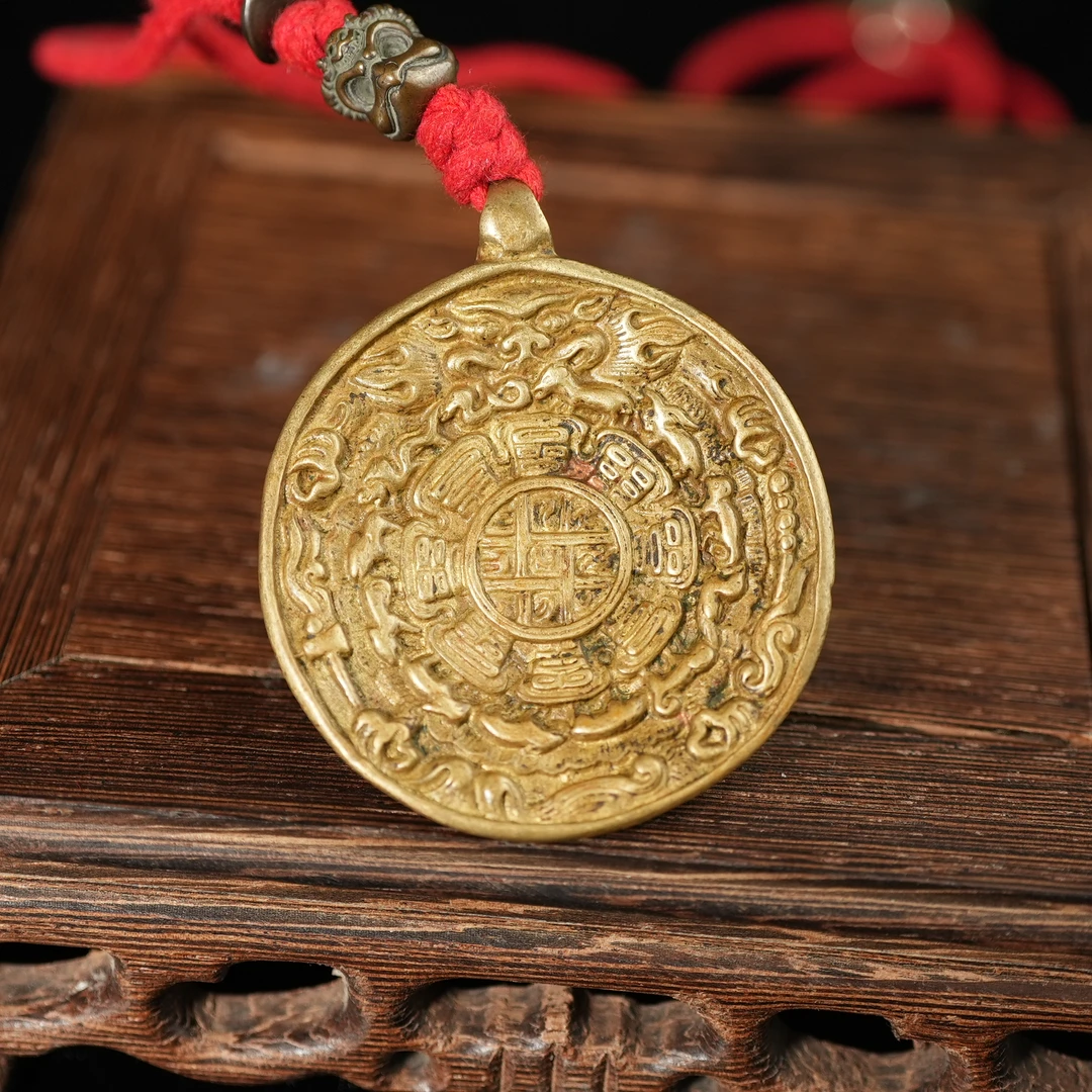 清代铜九宫八卦牌AABS2505291033