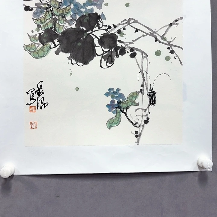 国画亲笔手绘放心去藏