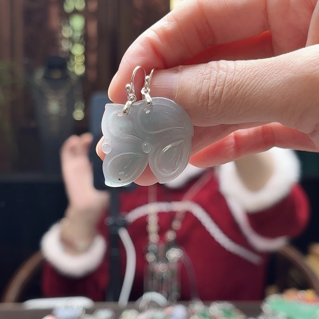 翡翠未镶嵌耳饰翡翠耳饰未镶嵌