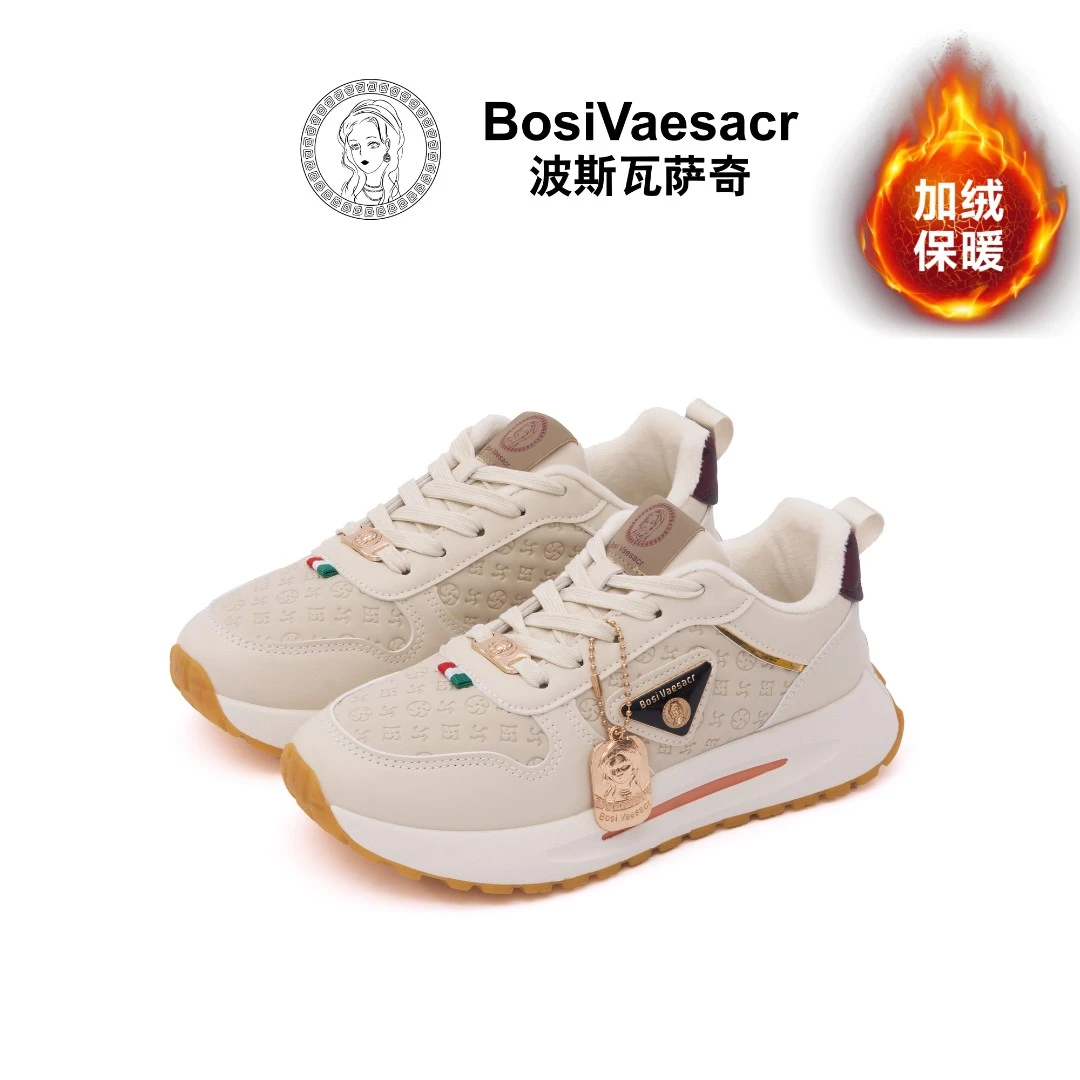 【y专属】Bosi Vaesacr波斯瓦萨奇秋冬皮面加绒新款高定轻奢时尚鞋
