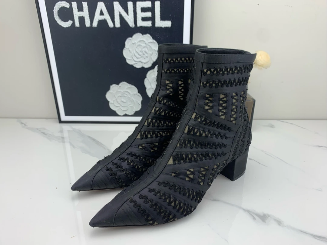 95新 DIOR/迪奥 Dior迪奥尖头网靴 37码/jm00308