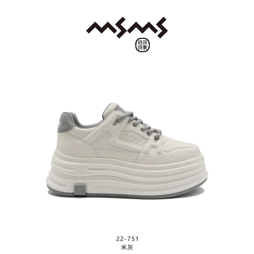 【玛莎玛索】22-751春季新款女鞋时尚休闲百搭厚底厚底板鞋
