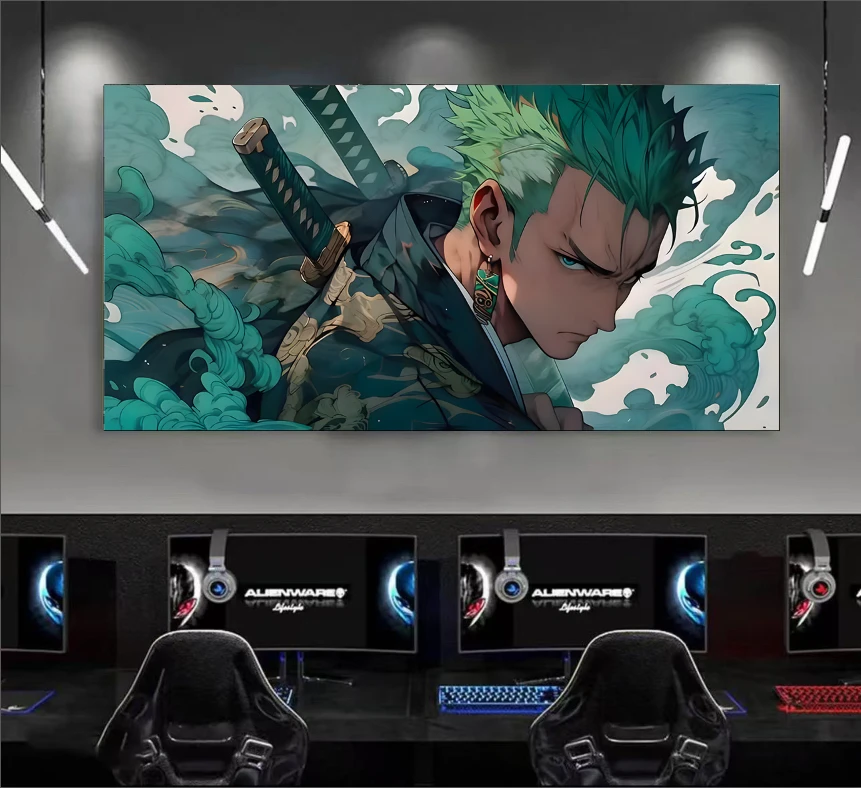 （新疆包邮）DMA14【海贼王】索隆电竞房客厅卧室现代装饰画